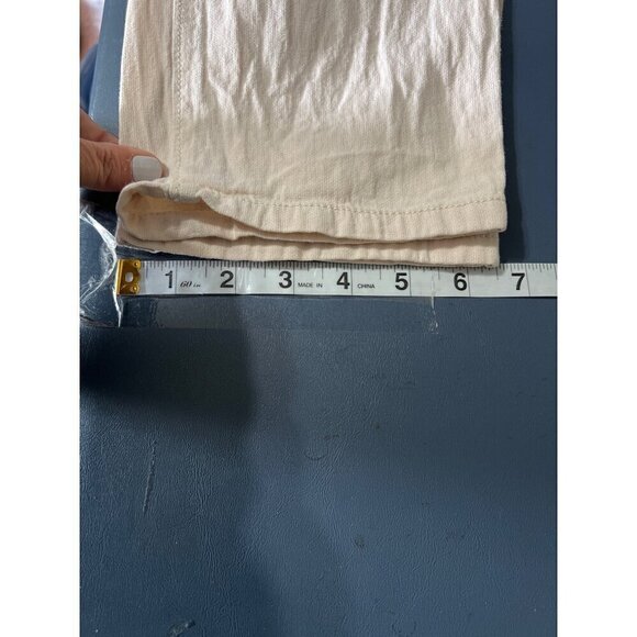 Ann Taylor Loft  Linen Blend Pants Sz 8T Beachy Boho Lagenlook Lagom - Picture 10 of 11